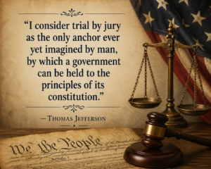 Thomas Jefferson quote about the importance of trial by jury