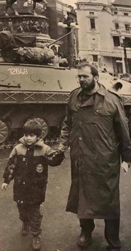 Loncar as a child in Yugoslavia