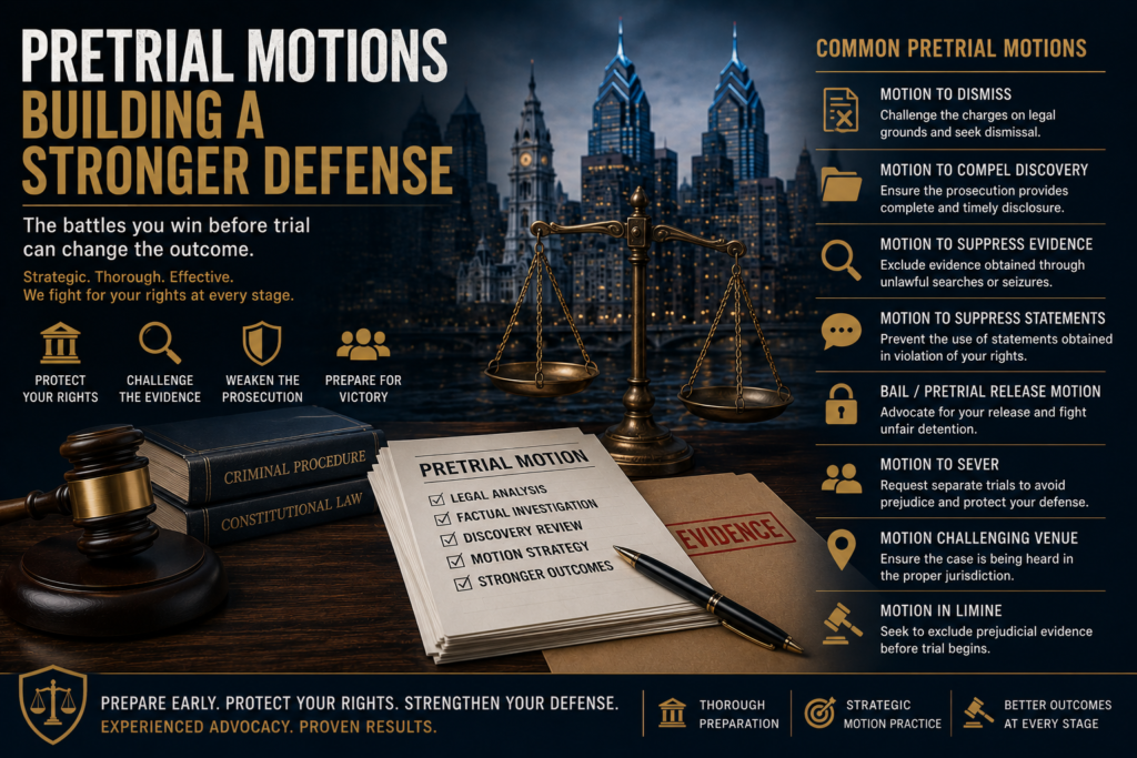 Pretrial Motions - Philadelphia Criminal Defense Lawyer Philadelphia Criminal Defense Attorney Discusses Pretrial Motions