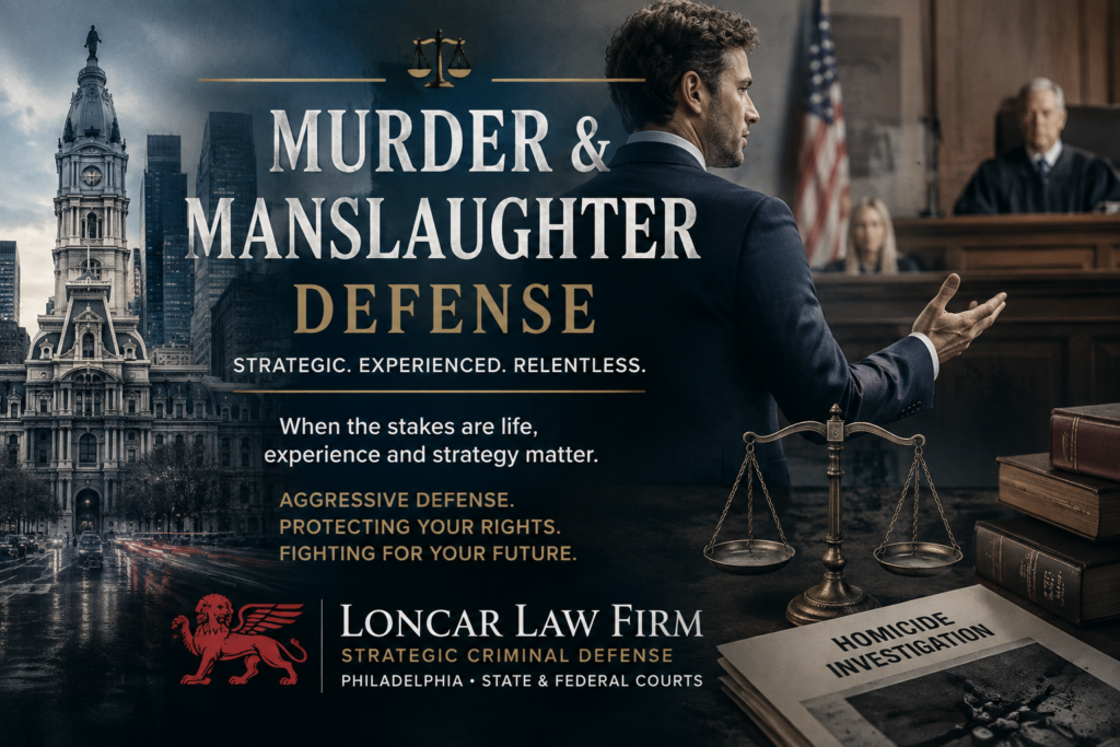 Murder and Manslaughter Defense Philadelphia Murder and Homicide Defense Lawyer