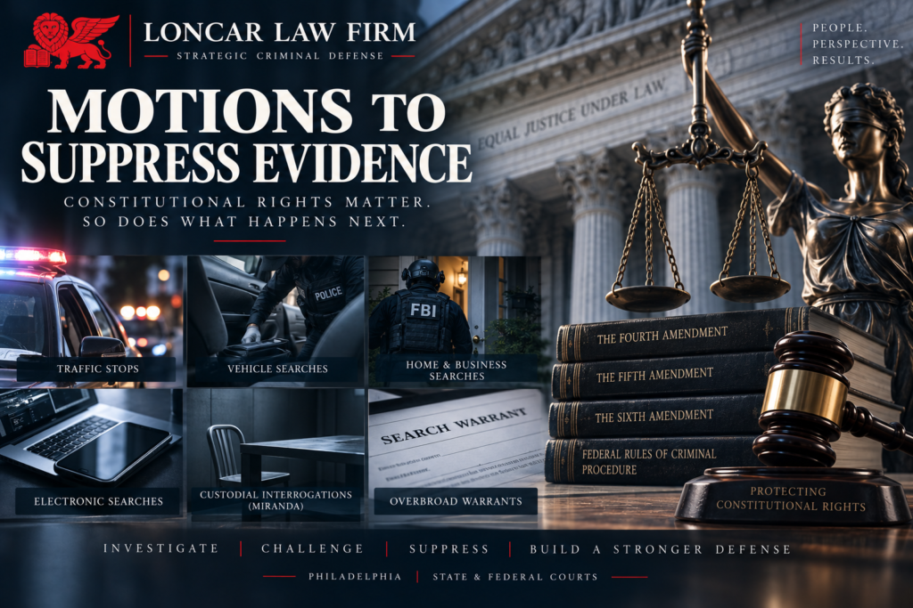 Motions to Suppress Evidence